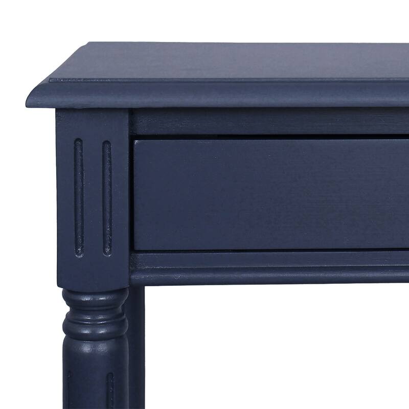 Lenora 1-drawer Solid Wood Console Accent Table with Cane Shelf by East at Main