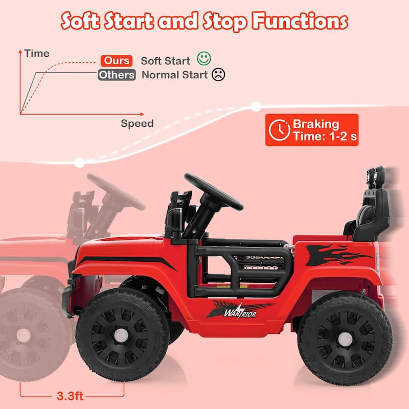 Costway 12V Kids Ride on Truck Car Battery Powered Electric Vehicle - See Details