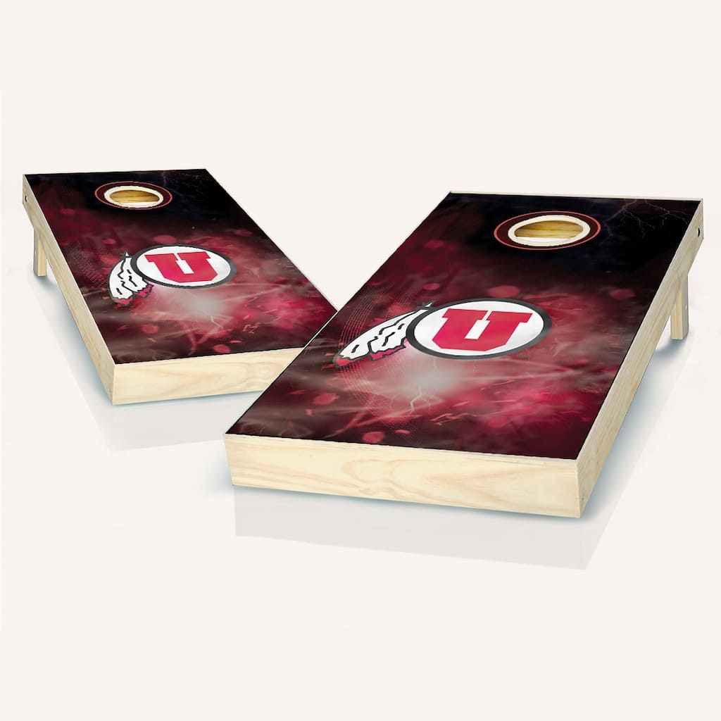 Utah Utes Smoke NCAA Team Cornhole Boards