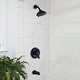 preview thumbnail 28 of 30, WOWOW Single Handle 5-Spray Round Shower Faucet with Tub Spout