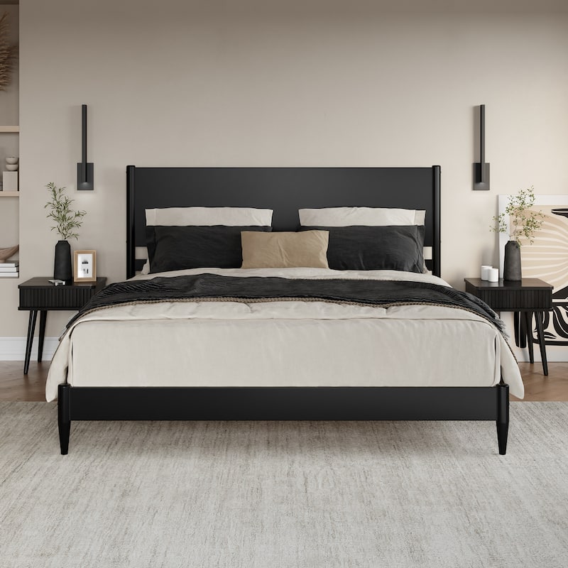 Pasadena Solid Wood Low Profile Platform Bed