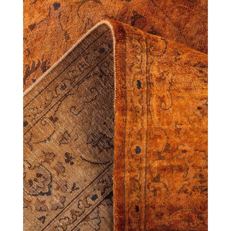 Fine Vibrance, One-of-a-Kind Hand-Knotted Area Rug - Brown, 4' 1" x 6' 3" - 4' 1" x 6' 3"