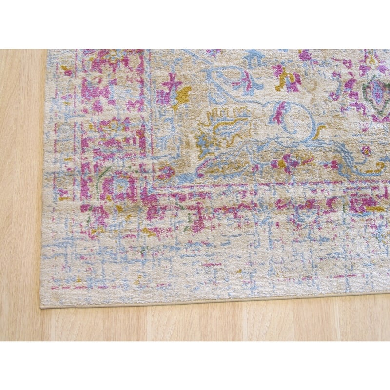 Polypropylene Bohemian Area Rug, 4 x 5.5 - Stylish small accent rug, easy to maintain. - N/A