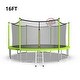 preview thumbnail 13 of 13, Trampoline Kids and Adults Outdoor Round Trampoline with Enclosure 16FT