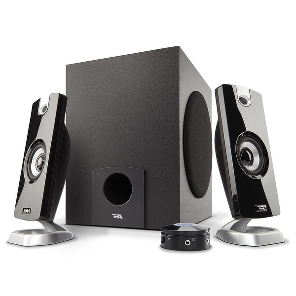Cyber Acoustics Ca-3090 18W Peak Power Speaker System With Control Pod