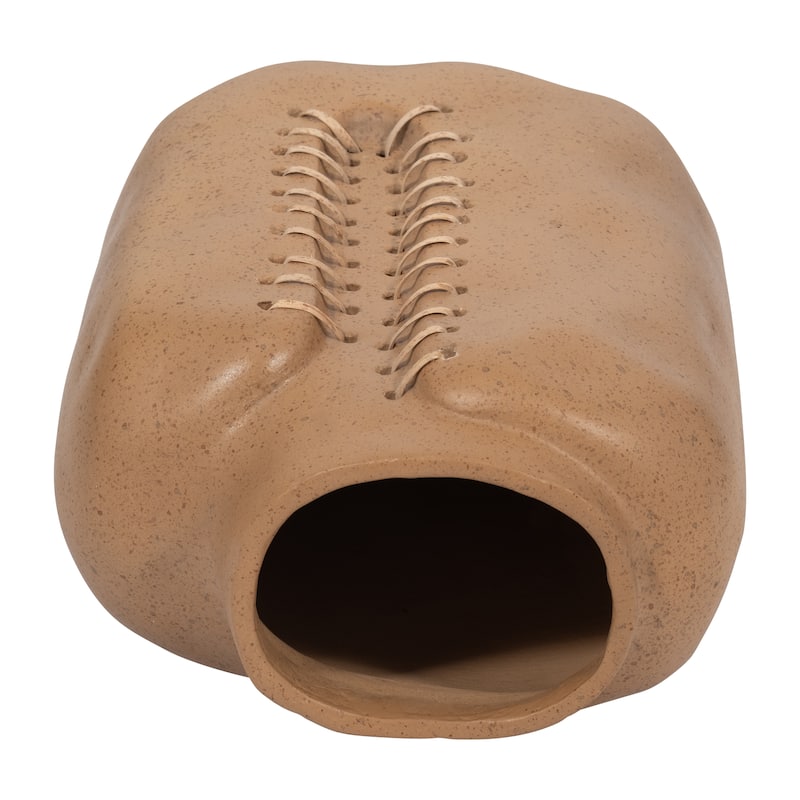 Sagebrook Home Neutral Textured Ceramic Artisan Vase