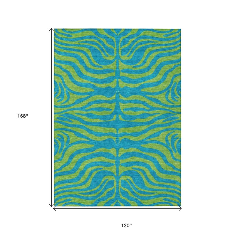 HomeRoots Animal Print Transitional Rectangle Outdoor Rug