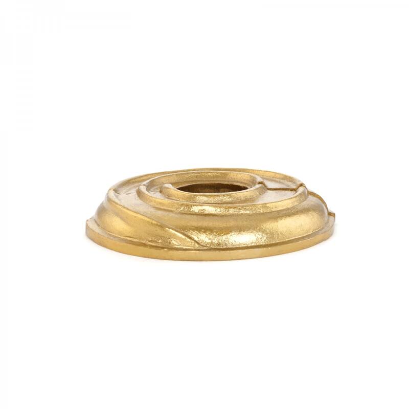 Brass Radiator Flange Spiral 3/4" (IPS) Pipe Flange: 1" I D; 3-1/8" O D Renovators Supply