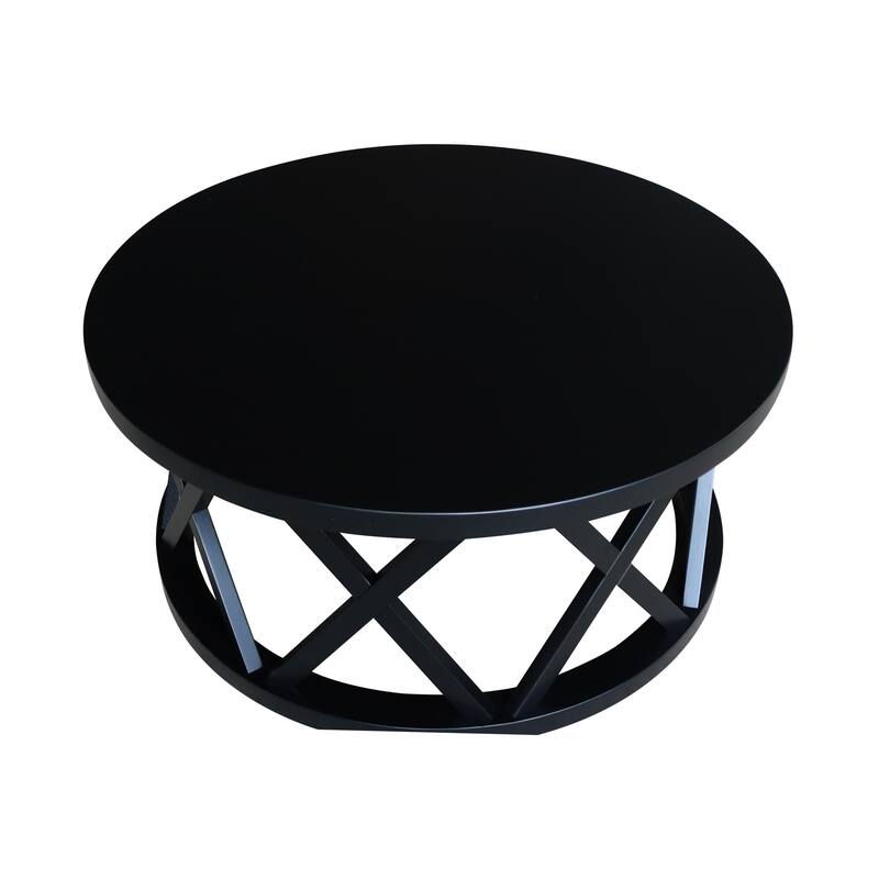 Round Ceylon Coffee Table - 40 in. W x 40 in. D x 18 in. H