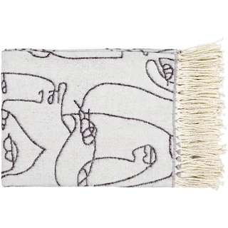 Artistic Weavers Weiss Modern Art Cotton Blend Throw