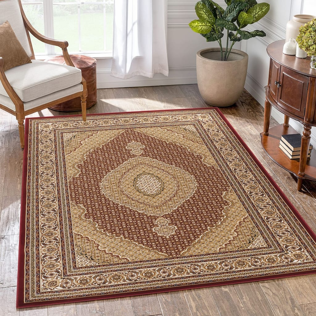 Red 5 ft. 3 in. x 7 ft. 3 in. Area Rug - 7' x 5'