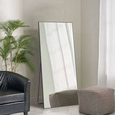 Rectangle Full Length Mirror,Floor Mirror with Stand,Hanging/Leaning
