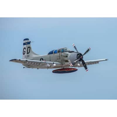 WC006 Douglas A-1 Airplane in Flight by Wayne Collamore Art Poster - Print On Demand