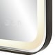 preview thumbnail 9 of 9, Uttermost Crofton Lighted Black Vanity Mirror - 22.25"x 32.25"