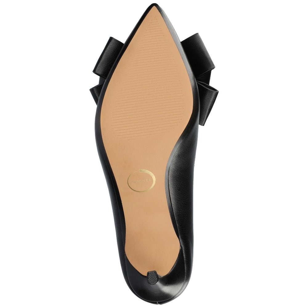 Journee Women's Crystol Medium and Wide Width Evening Pumps