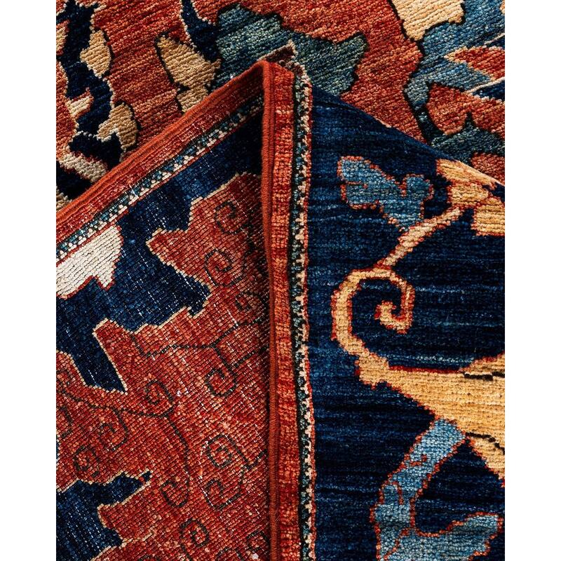 Serapi One-of-a-Kind Hand-Knotted Area Rug - Orange, 7' 11" x 9' 11" - 7' 11" x 9' 11"