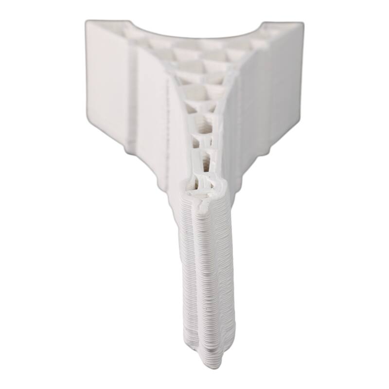 Ceramic Decorative Object Honeycomb Eiffel Tower - 14" Ivory - 5" x 3" x 14"