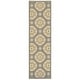 preview thumbnail 5 of 14, Bar Harbour Grey/ Gold Floral Indoor/ Outdoor Area Rug 2'3" x 7'6" Runner - Grey/Gold