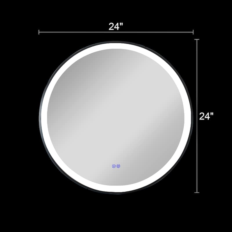 Frameless Embedded LED Mirror - Silver