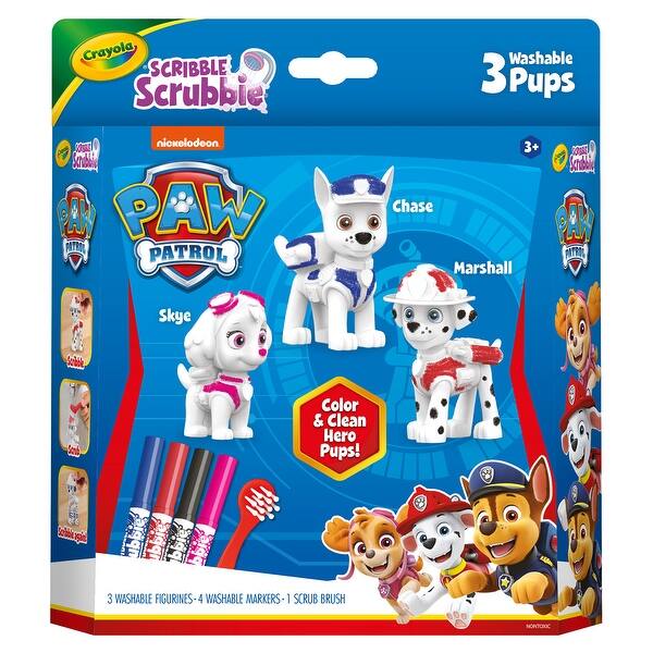 slide 2 of 7, Crayola Scribble Scrubbie Paw Patrol, 3 Count - Assorted Assorted - Kids