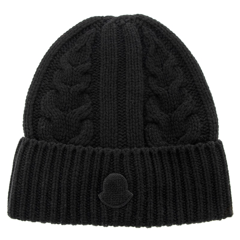 Moncler Cashmere Cable Knit Beanie - One Size Fits Most