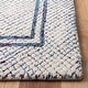 preview thumbnail 2 of 3, SAFAVIEH Handmade Abstract Adua Modern Wool Rug - Ivory/Navy - 9' x 12'