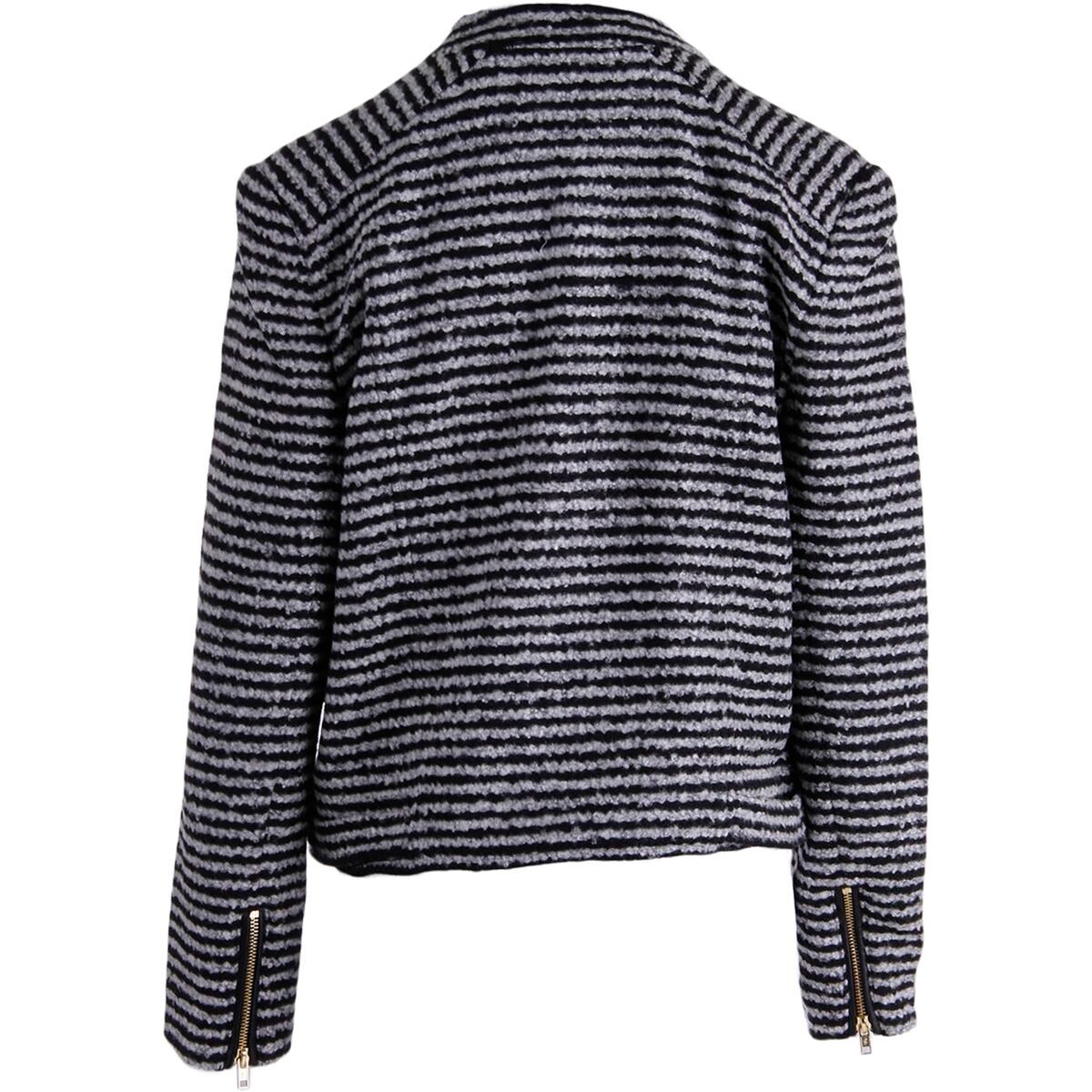 Shop Juicy Couture Black Label Womens Jacket Boucle Striped Xl