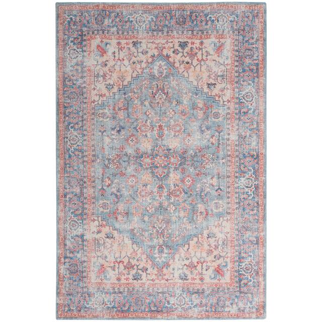 57 Grand by Nicole Curtis Vintage Medallion Machine Washable Area Rug