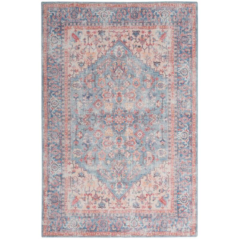 57 Grand by Nicole Curtis Vintage Medallion Machine Washable Area Rug