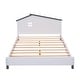 preview thumbnail 42 of 52, Platform bed with house shaped headboard