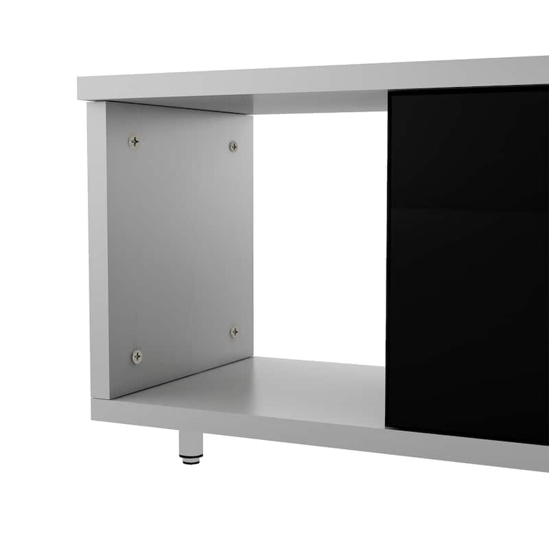 Modern Extendable TV Stand with 3 Drawers & Shelf for TVs Up to 80"