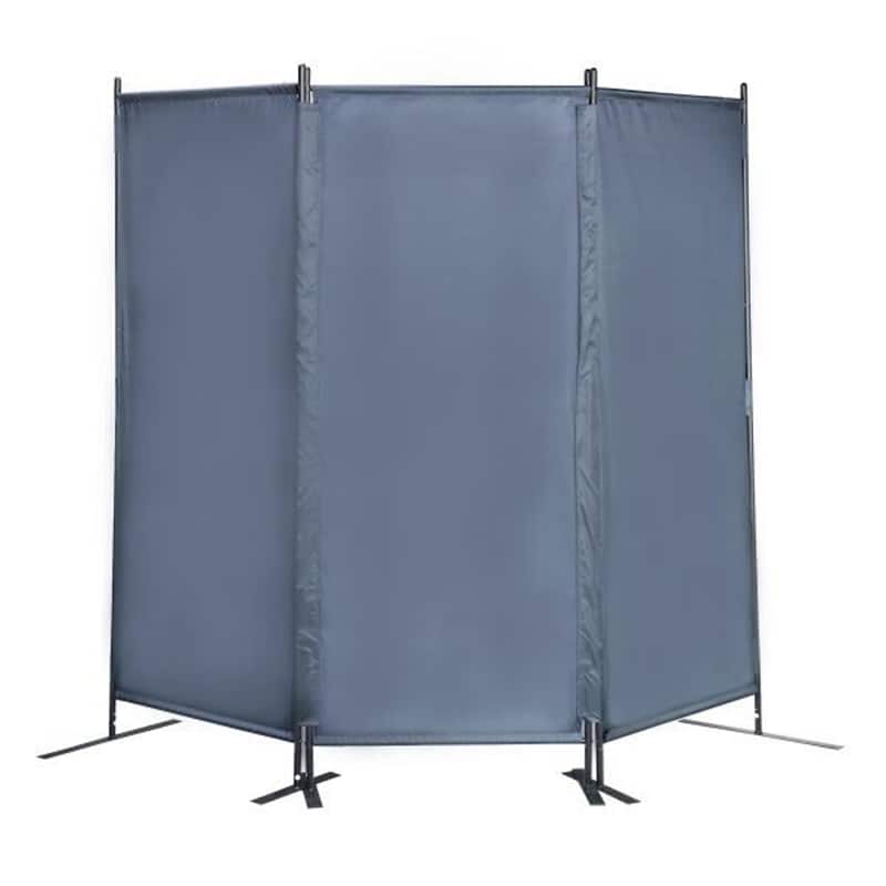 3 Panel Folding Privacy Screen Portable Wall Partition, 6 Ft Divider