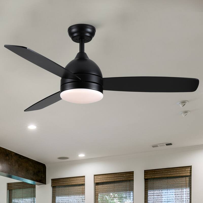 Quiet Airflow Smart Ceiling Fan with 3 Dimmable LED Light & 6-Speed Wind Control, Reversible DC Motor