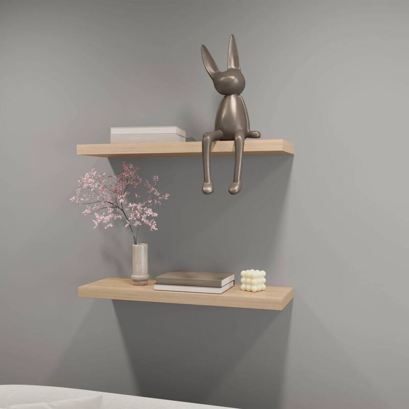 32-Inch Wall-Mounted Floating Shelf Set of Two