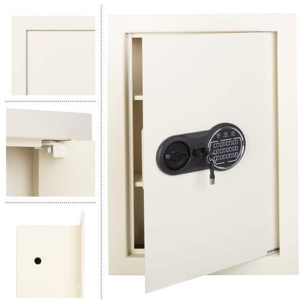 InWall Safe Home or Business Safe with Keypad and 2 Manual Override