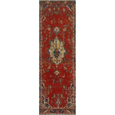 Noori Rug Fine Vintage Distressed Makai Rust/Navy Runner - 2'11" x 9'5"
