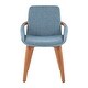 preview thumbnail 32 of 53, Carson Carrington Pugo Chair with Walnut Finish