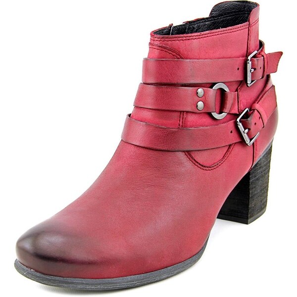 josef seibel red ankle boots
