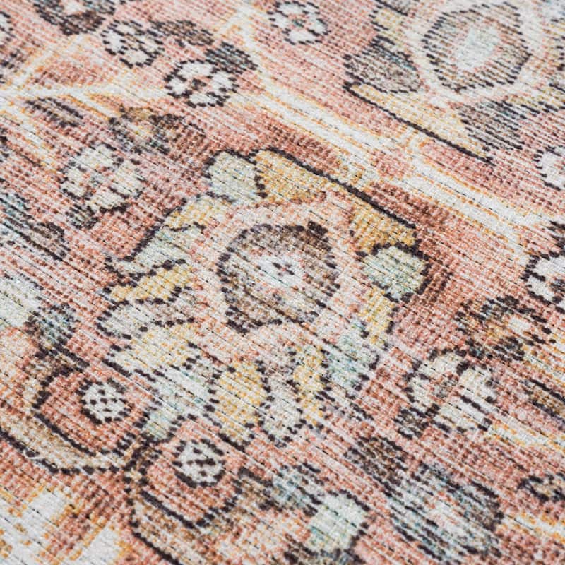 Hauteloom Georgia Machine Washable Persian Oriental Traditional Area Rug