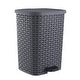preview thumbnail 4 of 4, Rattan Step On Trash Can