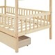 preview thumbnail 56 of 57, Roomfitters Twin Size Wooden House Bed with Two Storage Compartments, Stylish and Space-Saving Bed Frame