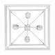 preview thumbnail 6 of 6, Smyth 4-Light Chandelier in Natural White with Clear Glass - 4 Light Chandelier