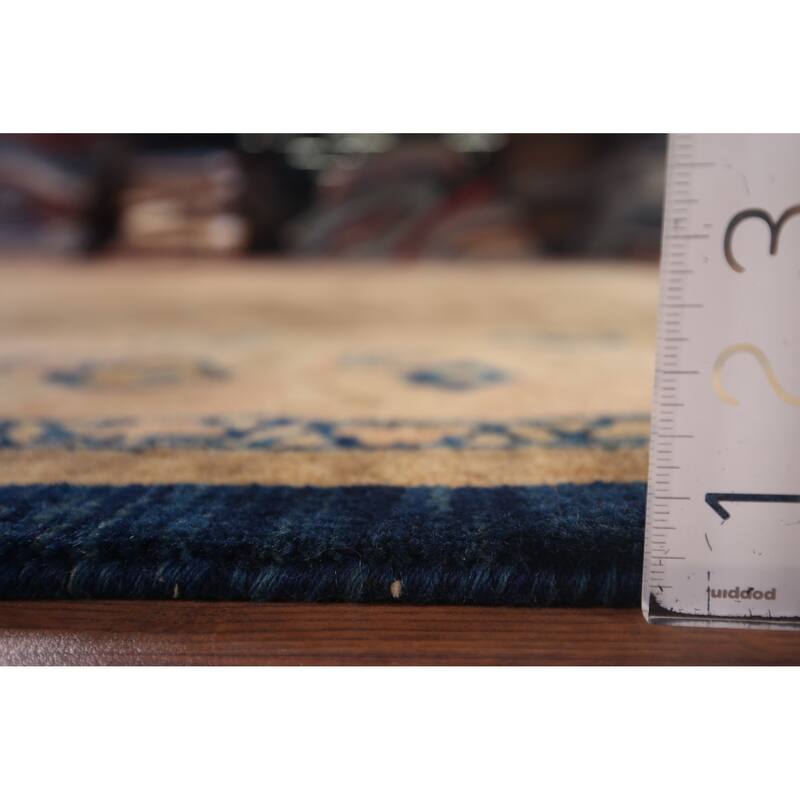 Brown Gabbeh Oriental Area Rug Handmade Wool Carpet - 7'5"x 9'2"