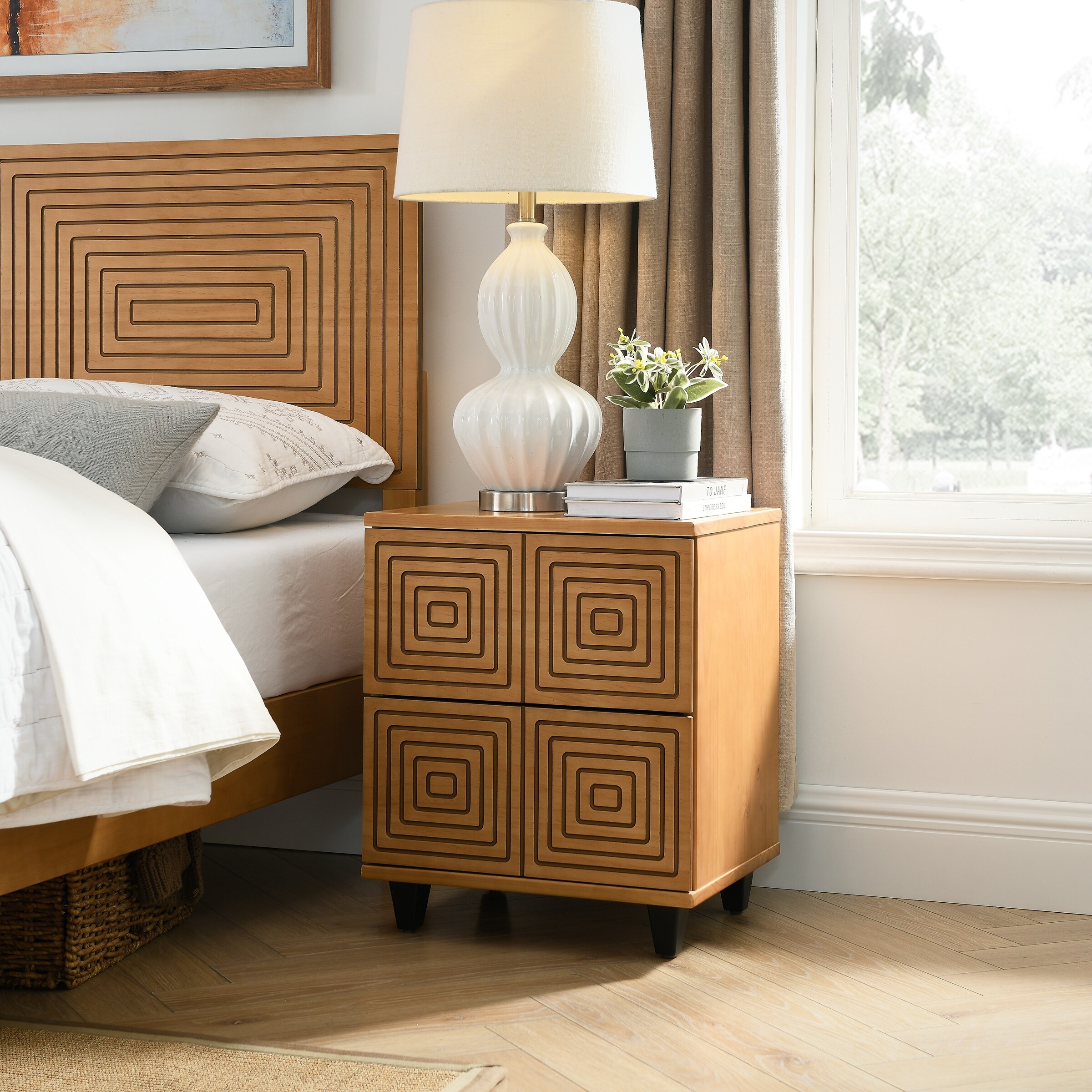 Geometric nightstand discount
