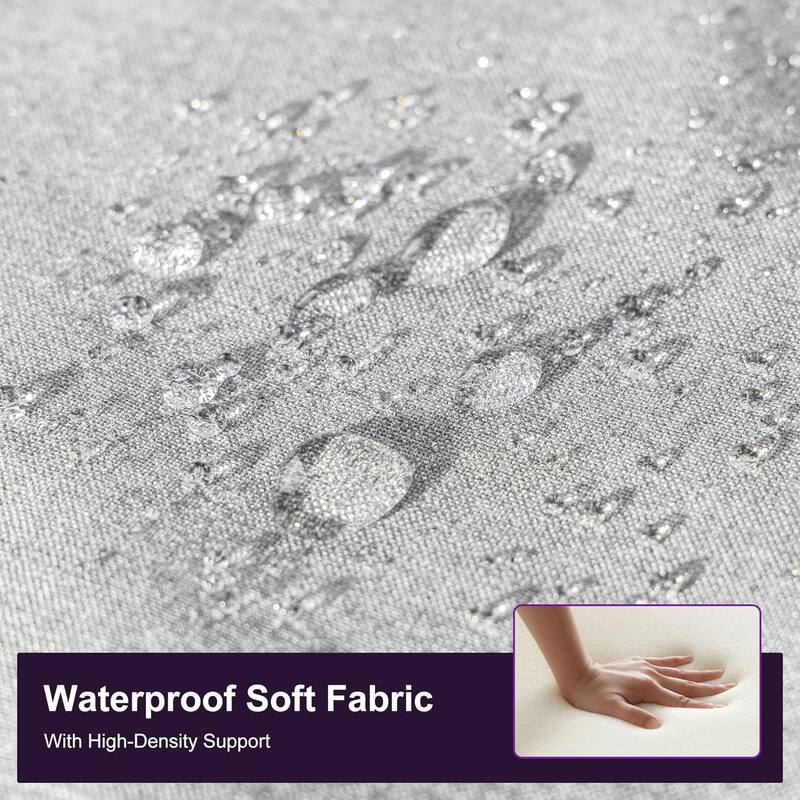 PURPLE LEAF Modern Counter Bar Stools Set of 4 Rattan Chairs with Back and Cushion Kitchen Barstools