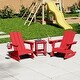 preview thumbnail 38 of 58, Shoreside Kids Outdoor Poly Adirondack Rocking Chair with Side Table 3-Piece Set