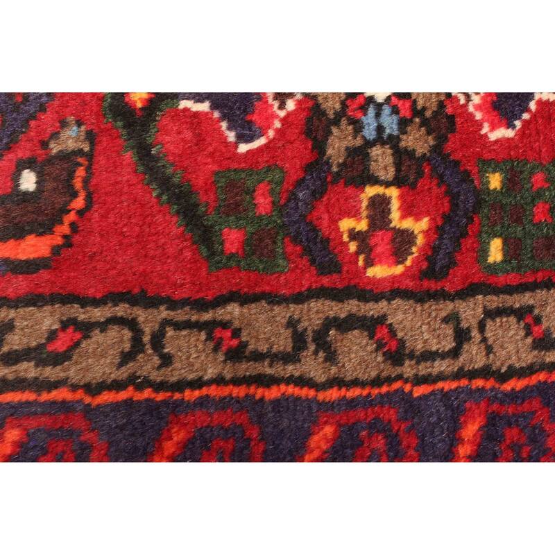 ECARPETGALLERY Hand-knotted Andelz Red Wool Rug - 4'3 x 6'8