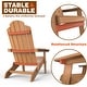 preview thumbnail 35 of 50, WINSOON All Weather HIPS Outdoor Folding Adirondack Chairs Outdoor Chairs Set of 4