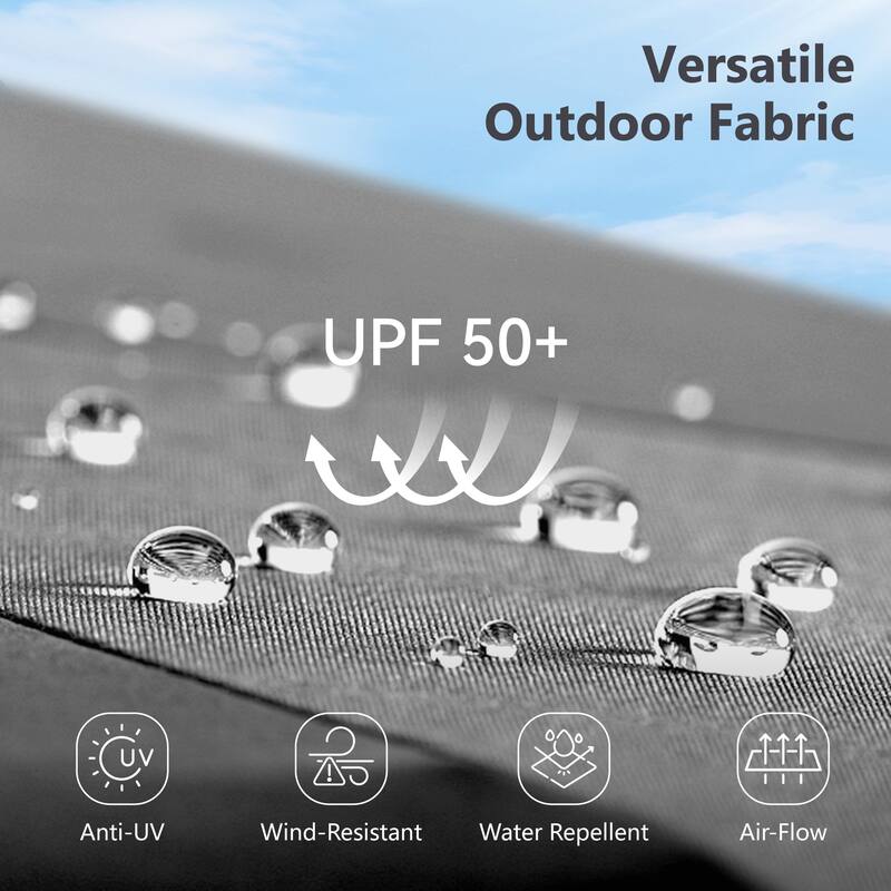 MAISON ARTS 15ft Double-Sided Patio Extra Large Twin Umbrella with Base Included