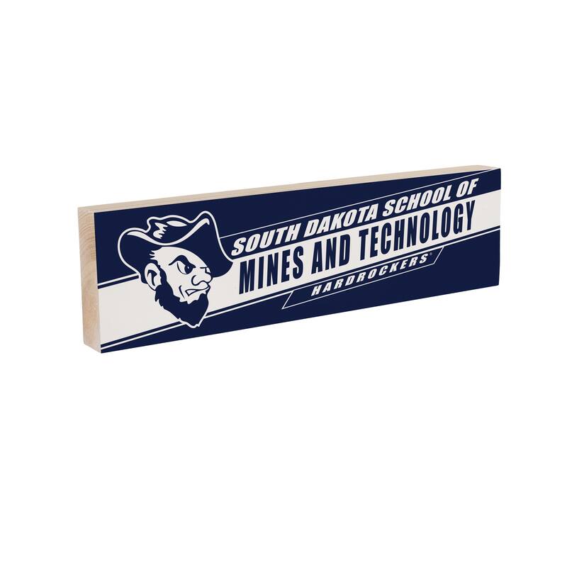 South Dakota School of Mining and Technology Wooden Tabletop Mantel Shelf Sign